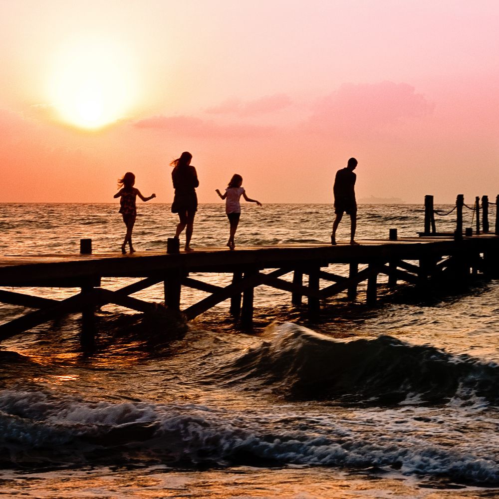 people at the beach